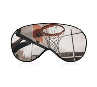 Weiche Augenmaske zum Verdunkeln, Basketball, Reise, Augenschutz, kein Augendruck, super leicht, seidig, weiche Augenbinde mit verstellbarem Riemen, für Damen und Herren