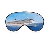 Weiche Augenmaske zum Verdunkeln, für Kreuzfahrtschiff, Reise, Augenschutz, kein Augendruck, super leicht, seidig, weiche Augenbinde mit verstellbarem Riemen, für Damen und Herren