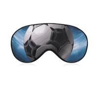 Weiche Augenmaske zum Verdunkeln, Fußball-Reise, Augenschutz, kein Augendruck, super leicht, seidig, weiche Augenbinde mit verstellbarem Riemen, für Damen und Herren