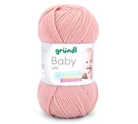 Weiche Babywolle altrosa, Gründl Wolle Baby uni, OEKO-TEX, 50g