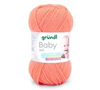 Weiche Babywolle apricot, Gründl Wolle Baby uni, OEKO-TEX, 50g