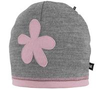 Weiche Feinstrick Beanie Wolle grau 49