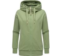 Weiche Kapuzensweatjacke "Yodis Zip" Dusty Green XS