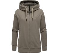 Weiche Kapuzensweatjacke "Yodis Zip" Mocca S