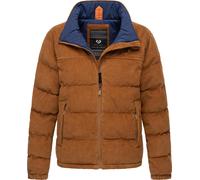 Weiche Kordjacke mit hohem Kragen "Uxia" Brown Sugar L