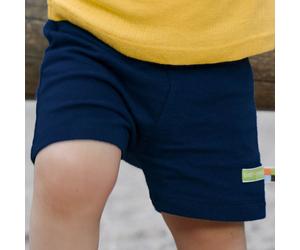 Weiche Musselin Shorts marine 74/80