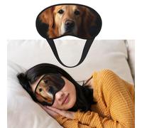 Weiche Schlafmaske, bequem, verdunkelnd, Augenmaske mit verstellbarem Riemen, Golden Retriever, Augenschattenabdeckung für Damen und Herren, tiefe Erholung, Reisen, Arbeit, Zuhause