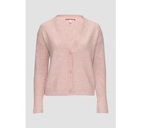 Weiche Strickjacke in melierter Optik 48 Rosa 2160609.40W0.48
