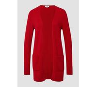 Weiche Strickjacke mit aufgesetzten Taschen 46 rot 2175440.3384.46