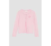 s.Oliver Weiche Strickjacke mit floraler Applikation zartrosa 92/98