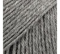 Weiche, superfeine Alpaka- und Wollmischung, Drops Nord, 2 oder fein, Griffgewicht, 4-lagig, 50 g, 186 Meter pro Knäuel (05 Grau)