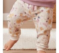 Weiche Sweathose Blümchen beige 86/92
