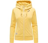 Kapuzensweatjacke RAGWEAR "Paya Intl.", Damen, Gr. XL (42), banana26, Material: 50% Baumwolle, 50% Polyester, tailliert hüftbedeckend, hoch geschlossener Ausschnitt, eng Rippbündchen, Sweatjacken, spo