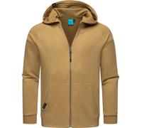Weiche Sweatjacke mit Kapuze "Zenway" Brown Sugar S