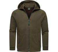 Weiche Sweatjacke mit Kapuze "Zenway" Dark Olive M