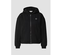 Weiche Sweatjacke mit Schmuckstein-Detail 34 schwarz 2172315.9999.34