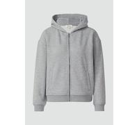 Weiche Sweatjacke mit Schmuckstein-Detail 42 grau 2172315.97W1.42