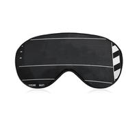 Weiche verdunkelnde Schlaf-Augenmaske, klassische Filmschindel, schwarz, Reiseaugenabdeckung, kein Augendruck, super leicht, seidig, weiche Augenbinde mit verstellbarem Riemen, für Damen und Herren