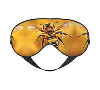 Weiche Verdunkelungs-Augenmaske mit Bienen-Motiv, Reise-Augenmaske, Seitenschläfer-Augenabdeckungen, Schlaf-Augenmaske für Männer und Frauen