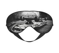 Weiche Verdunkelungs-Augenmaske mit Skate-Board-Druck, Reise-Augenmaske, Seitenschläfer-Augenabdeckungen, Schlaf-Augenmaske für Männer und Frauen
