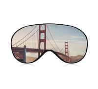 Weiche Verdunkelungs-Schlaf-Augenmaske, Golden Gate Bridge, Reiseaugenabdeckung, kein Augendruck, superleicht, seidig, weiche Augenbinde mit verstellbarem Riemen, für Damen und Herren