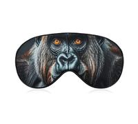Weiche Verdunkelungs-Schlaf-Augenmaske, Gorilla-Reise-Augenabdeckung, kein Augendruck, superleicht, seidig, weiche Augenbinde mit verstellbarem Riemen, für Damen und Herren