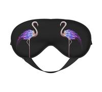 Weiche Verdunkelungsaugenmaske mit abstraktem Flamingo-Druck, Reise-Augenmaske, Seitenschläfer-Augenabdeckungen, Schlaf-Augenmaske für Männer und Frauen