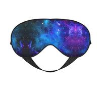 Weiche Verdunkelungsaugenmaske mit Galaxie-Druck, Reise-Augenmaske, Seitenschläfer-Augenabdeckungen, Schlaf-Augenmaske für Männer und Frauen