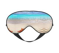 Weiche Verdunkelungsaugenmaske mit Seestern-Motiv, Reise-Augenmaske, Seitenschläfer-Augenabdeckungen, Schlaf-Augenmaske für Männer und Frauen