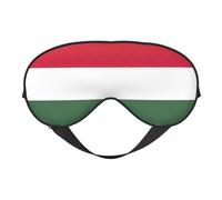 Weiche Verdunkelungsaugenmaske mit Ungarn-Motiv, Reise-Augenmaske, Seitenschläfer-Augenabdeckungen, Schlaf-Augenmaske für Männer und Frauen