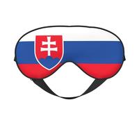 Weiche Verdunkelungsaugenmaske, Motiv: Flagge der Slowakei, Reise-Augenmaske, Seitenschläfer-Augenabdeckungen, Schlaf-Augenmaske für Männer und Frauen