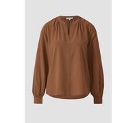 Weiche Viskose-Bluse mit Raffung 32 braun 2176391.8837.32