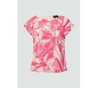 Weiche Viskosebluse mit All-over-Print 32 pink|beige 2162702.09A0.32