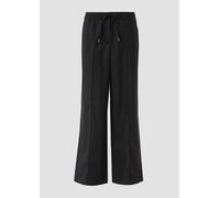 Weiche Wide-Leg-Hose mit Biesen 38/REG schwarz 2172946.9999.38_REG