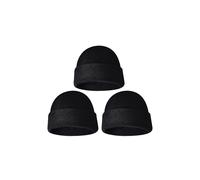 Weiche Wintermütze für Damen und Herren, warme Strick-Skimütze Unisex schwarz