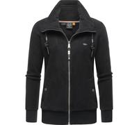 Weiche Zip-Hoodie Sweatjacke "Rylie Fleece Zip Solid" Black S