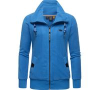 Weiche Zip-Hoodie Sweatjacke "Rylie Fleece Zip Solid" Blue S