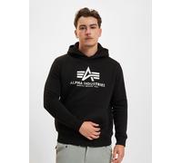 Alpha Industries Basic Carbon Hoodie Größe M schwarz / silber