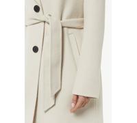 Weicher Blazer-Mantel im Relaxed Fit mit Gürtel und Logo-Detail beige M