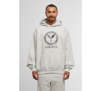 weicher Carlo Colucci Herren Hoodie mit Baumwolle Grau M