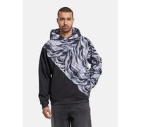weicher Carlo Colucci Herren Hoodie Rippbündchen Kapuze mit Baumwolle Schwarz L