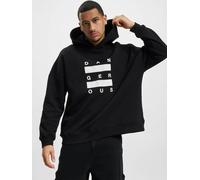 weicher Dangerous DNGRS Herren Hoodie große Kapuze Kordelzug mit Baumwolle Schwarz M