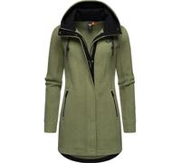 Weicher Fleecemantel mit Kapuze "Letti Teddy-Fleece" Light Olive 5XL