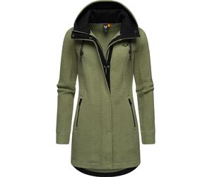 Weicher Fleecemantel mit Kapuze "Letti Teddy-Fleece" Light Olive XXL