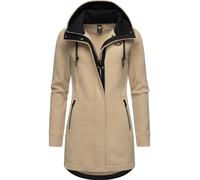 Weicher Fleecemantel mit Kapuze "Letti Teddy-Fleece" Sand XXL