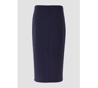 Weicher Midirock aus Scuba mit Schlitz 46 blau 2167913.5959.46