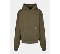 Hoodie "Upscale by Mister Tee Unisex K-Dot Heavy Oversize Hoody", Damen, Gr. XXL, olive, 100% Baumwolle, UPSCALE BY MISTER TEE, unifarben, Rundhals, Sweatshirts Hoodie (87173016-XXL) olive