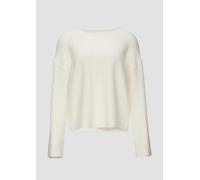 Weicher Strickpullover aus Bouclé 46 creme