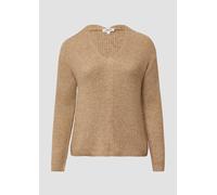 Weicher Strickpullover im Relaxed Fit mit V-Ausschnitt 46 braun 2175595.83W3.46
