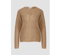 Weicher Strickpullover im Relaxed Fit mit V-Ausschnitt 48 braun 2168002.83W3.48
